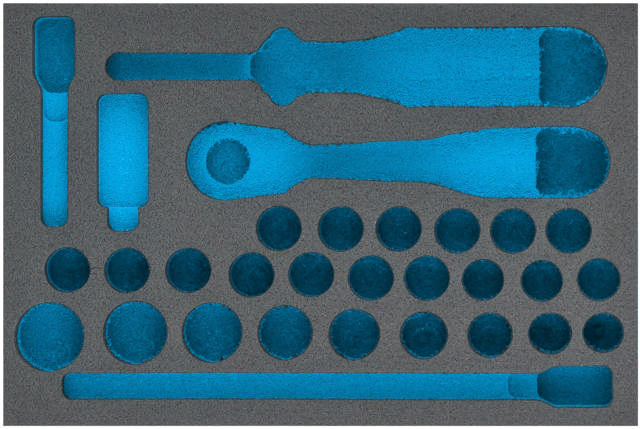 HAZET 2-component soft foam insert 163-223L