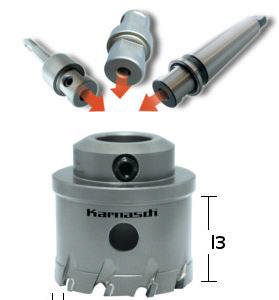 Karnasch Hulsav 18x30mm Heavy Duty u/skaft