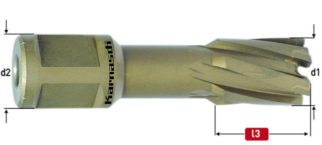 Karnasch HM Kernebor 14x40 mm HardLine Weldon Skaft