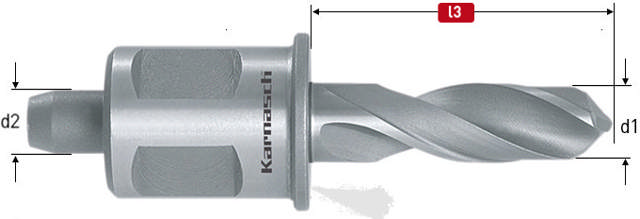 Karnasch kernebor Ø11x30mm 19mm skaft 
