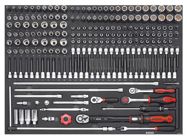 Combination set 3/8'', SFS 218pcs (ICON)