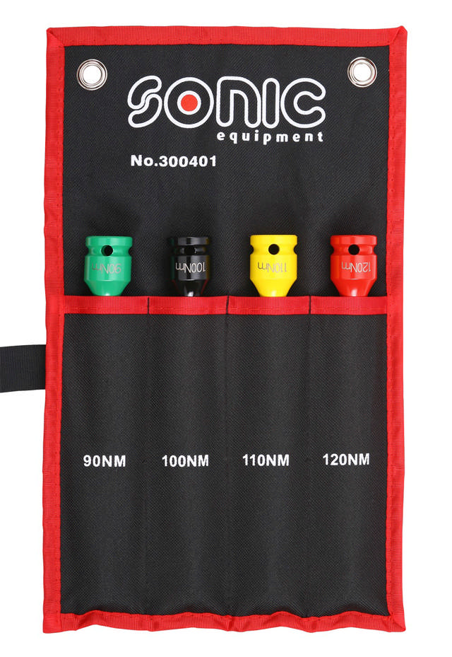 Torsion extension set 1/2'', 4-pcs