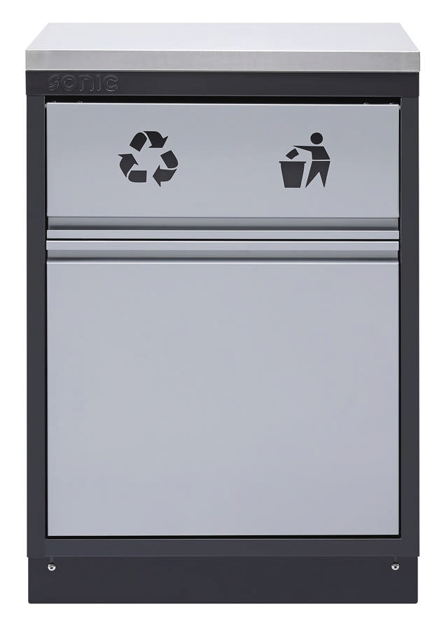 MSS 674mm cabinet with recycle bin without worktop