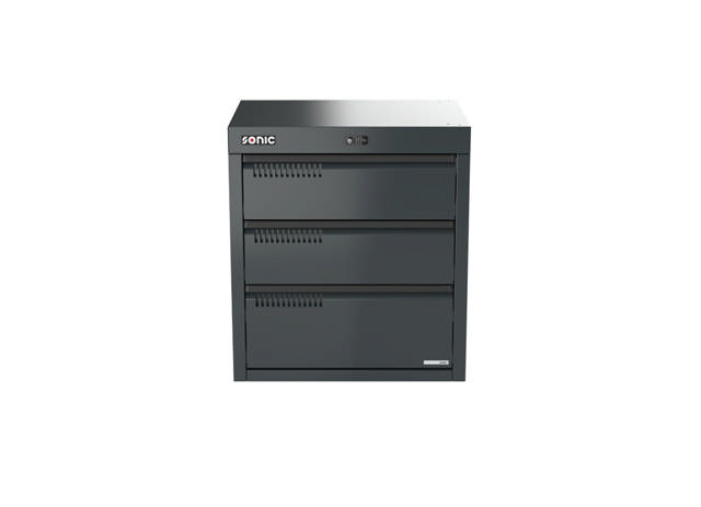 MSS+ 890mm drawer cabinet, 3 drawers