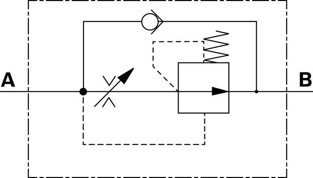 FLOW-CONTROL VALVE 2FRM 6 K2-1X/6QRV