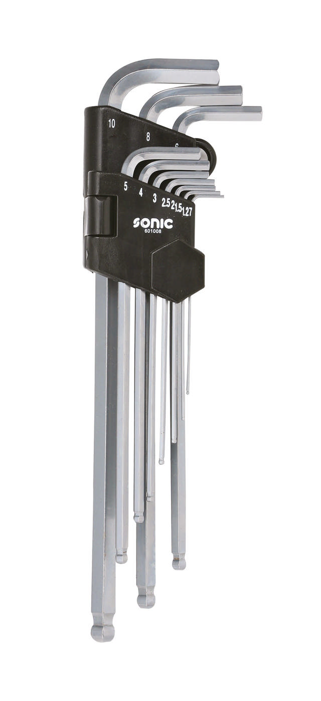 Hex ball extra long key set 10-pcs