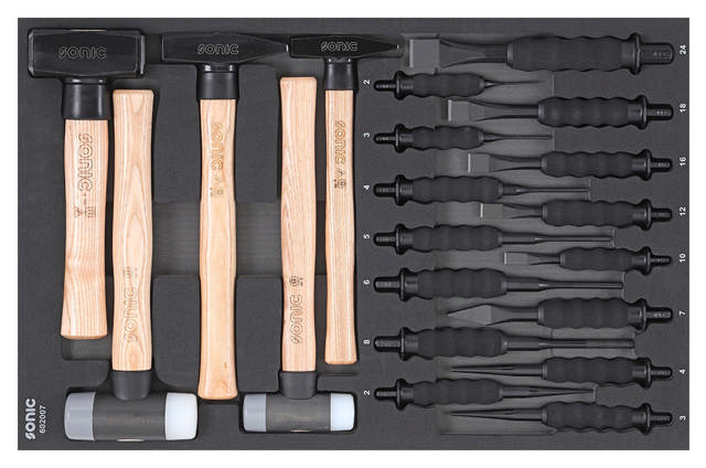Chisel & hammer set, SFS 20-pcs