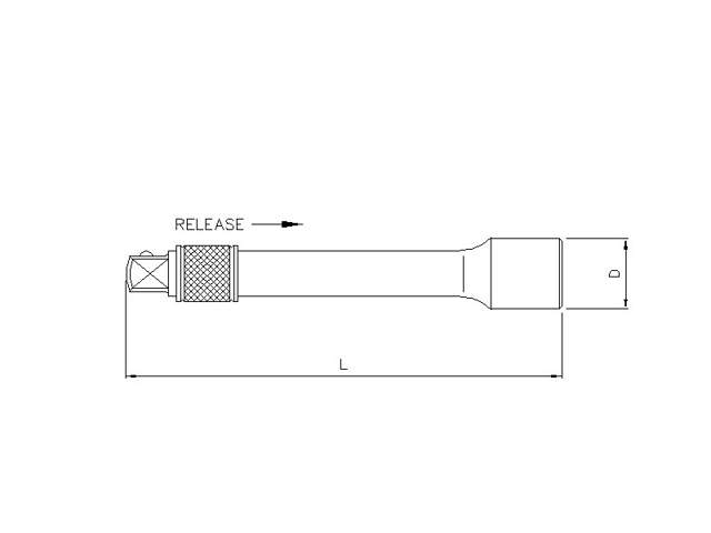 Lock-in 3/4'' extension 400mmL