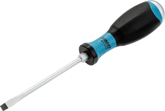 HAZET Screwdriver ∙ with impact cap 810U-55 ∙ Slot profile ∙ 1 x 5.5 mm