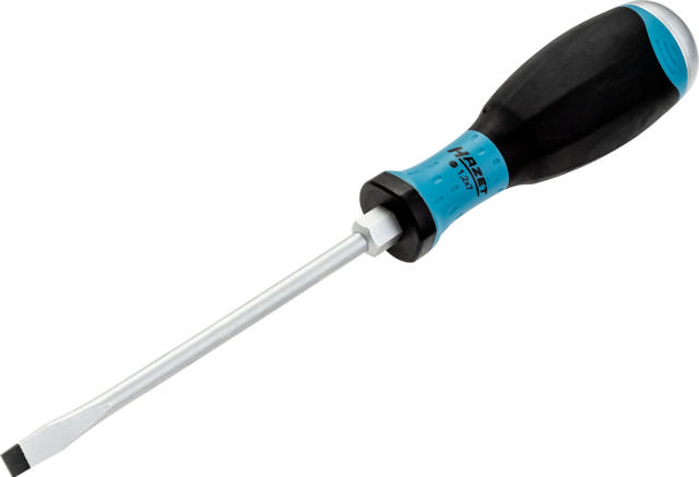 HAZET Screwdriver ∙ with impact cap 810U-70 ∙ Slot profile ∙ 1.2 x 7 mm