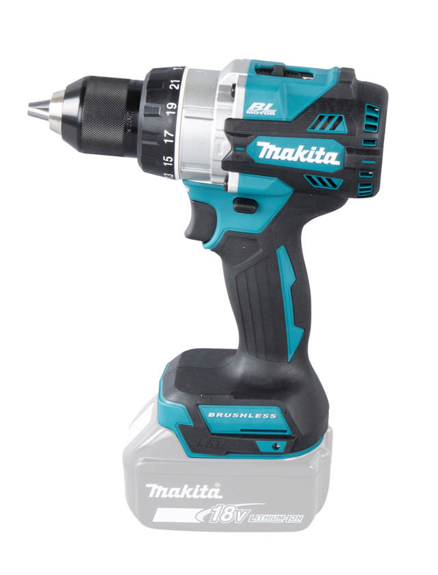 Makita akku boremaskine DHP486Z 1-13mm 18V kulløs Leveres som solo maskine
