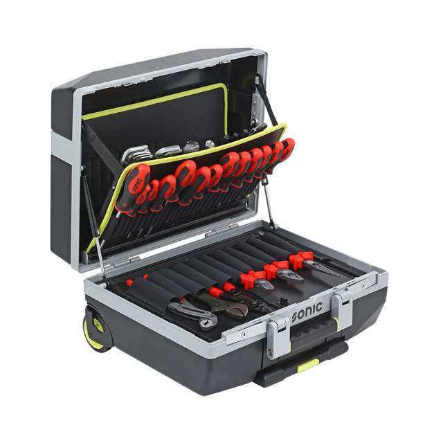 132pcs Filled portable case trolley