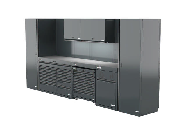 MSS+ composite worktop full height setup