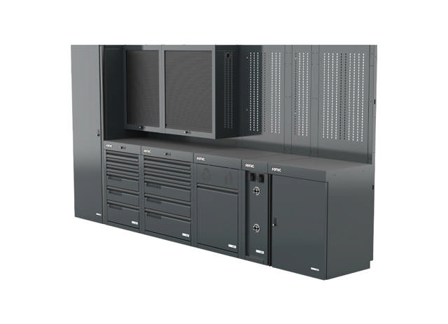 MSS+ composite worktop full height setup