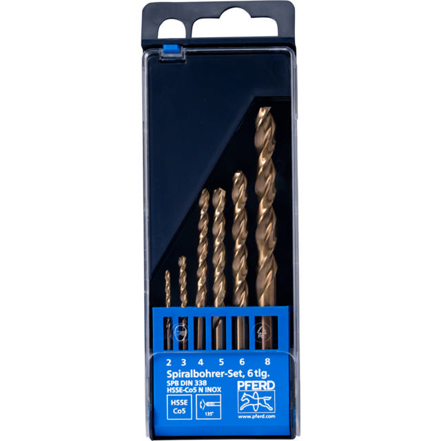 SET DIN 338 HSSE N INOX 6TLG