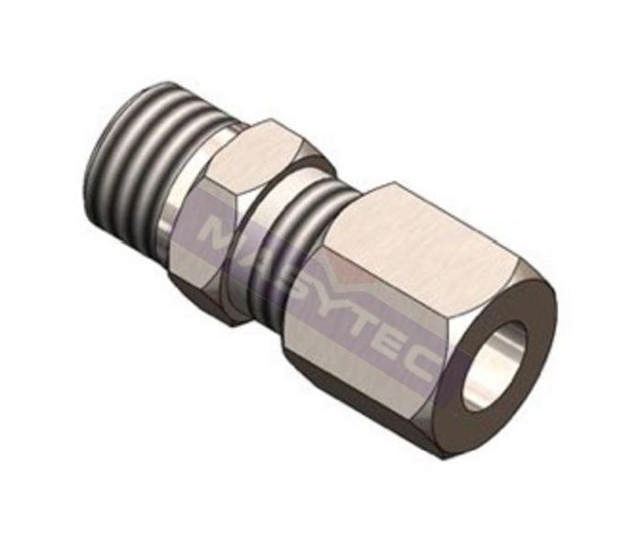 Ligeforskruning LL6mmxM10x1udv./stål