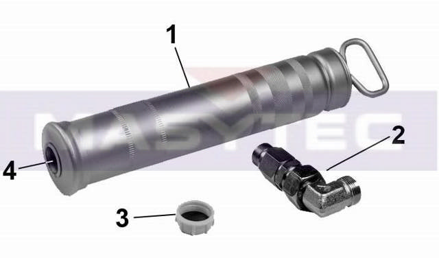 Fyldepumpe m. vinkelforskr.(lang)f. P203FL+4L+8L