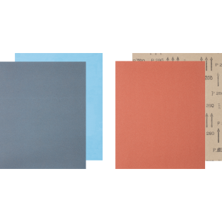 Paper-backed abrasive sheets