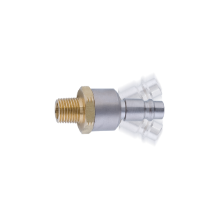 Threaded quick coupling