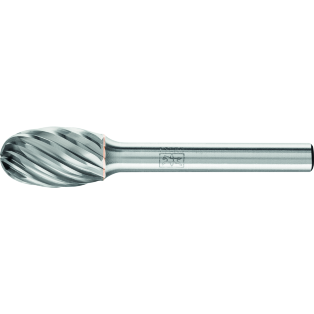Tungsten carbide burrs for high performance, INOX HC-FEP, oval shape TRE