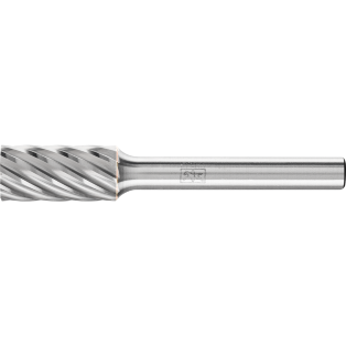 Tungsten carbide burrs for high performance, INOX, cylindrical shape ZYA without end cut