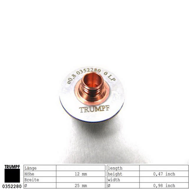 Düse ECE Verchromt D0,8
