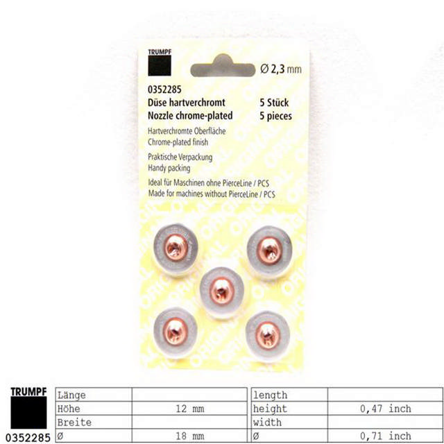 Düse ECE Verchromt D2,3
