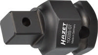 HAZET Impact adapter 1003S-07 ∙ Outside hexagon 24 mm ∙ Square, solid 12.5 mm (1/2 inch)