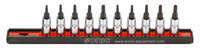 Bit socket set 1/4'', TX on rail 10-pcs