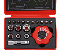 Disc ratchet set 1/4'', 19-pcs