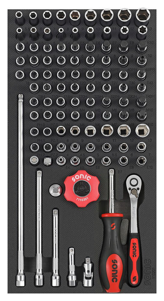 Bit socket set 1/4'', SFS 1/3 102-pcs