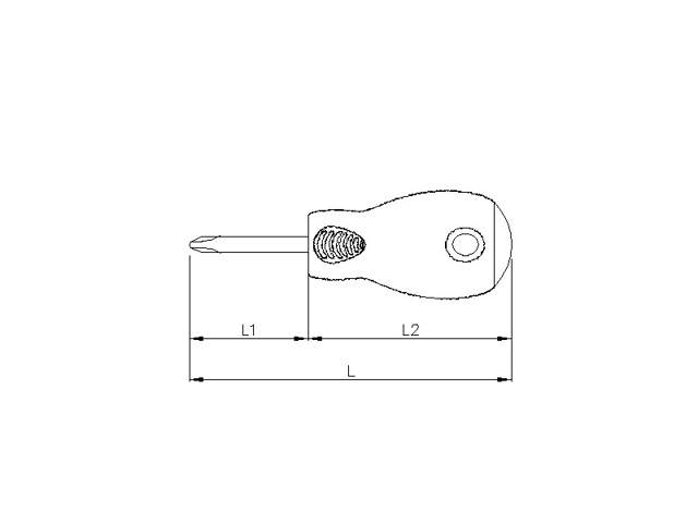 Screwdriver, stubby PH.1
