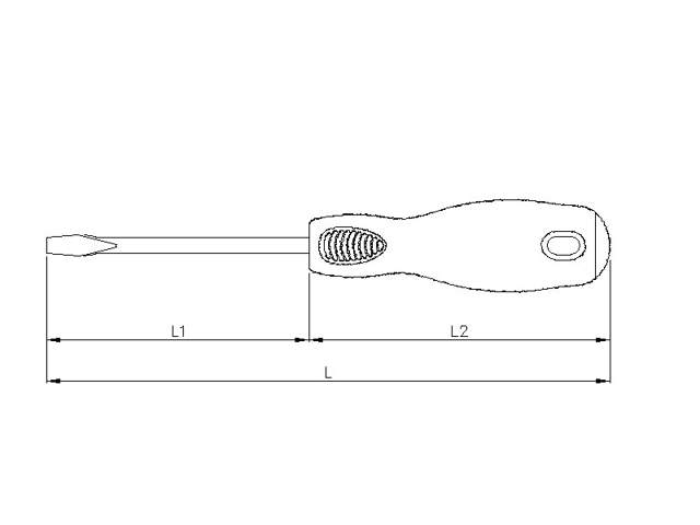 Screwdriver, slotted 3mm