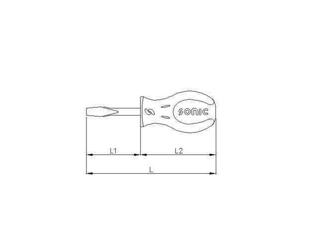 Screwdriver, stubby slotted  6.5mm