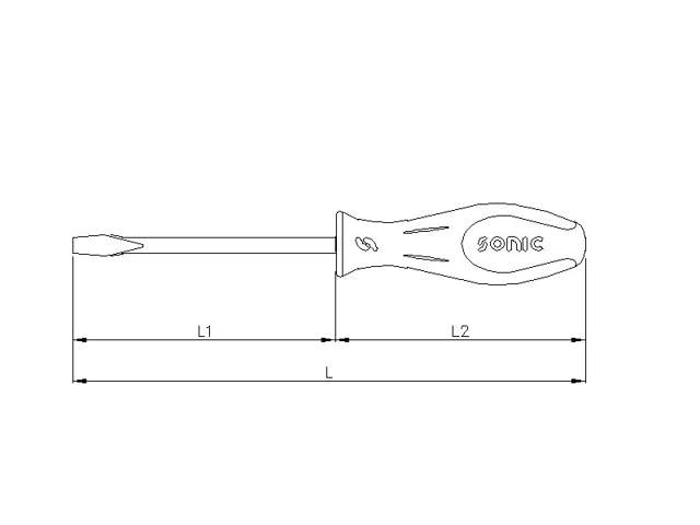 Screwdriver, slotted 3mm