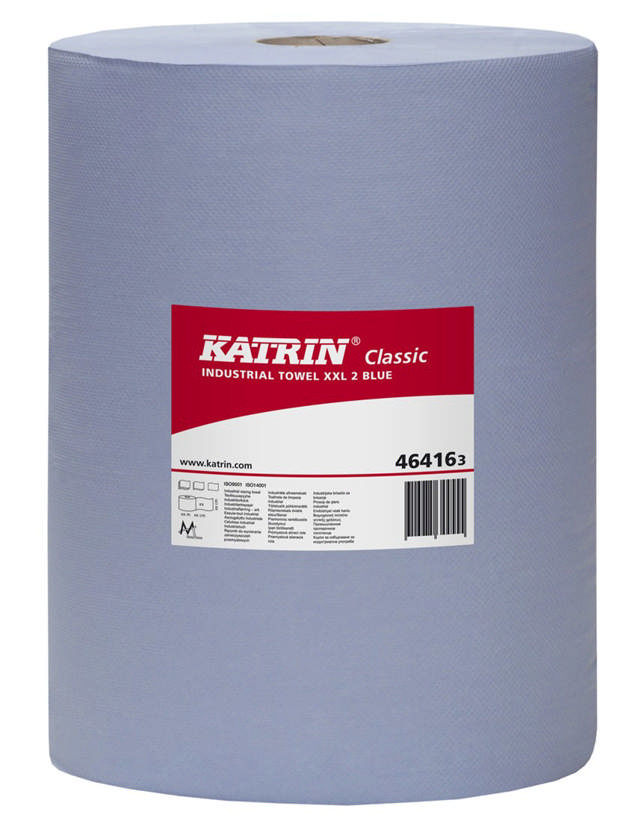 Katrin aftørringspapir XXL blå 2-lags 38CMx380MTR
