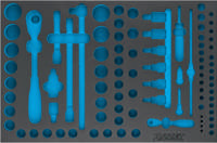 HAZET 2-component soft foam insert 163-258L