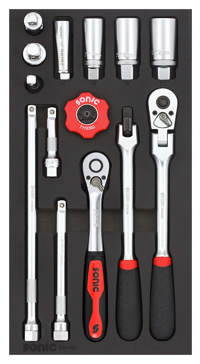 Combination set 3/8'', SFS 1/3 14-pcs