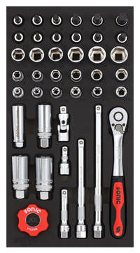 Bit socket set 3/8'', SFS 1/3 41-pcs