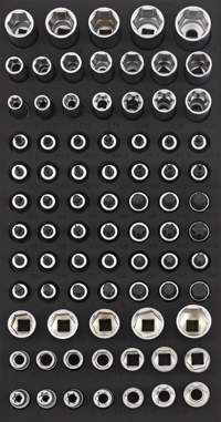 Bit socket set 3/8'',  SFS 1/3 80-pcs