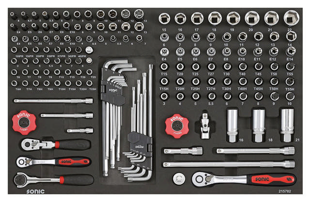 Combination set 1/7'', &  3/8'',  SFS 157-pcs