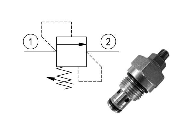 Cartridge valve Relief, 10-350bar