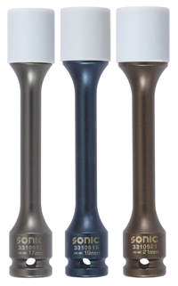 Wheel socket set, extra long 1/2'', 3-pcs, 17, 19, 21 mm