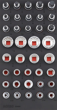 Bit socket set 1/2'', (SAE) SFS 1/3 38-pcs