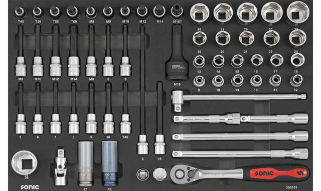 Combination set 1/2'', SFS 61-pcs