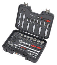 1/4'' & 1/2'' Socketset, 85pcs BMCS (SAE)