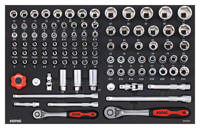 Combination Set 3/8'' & 1/2'', SFS 101-pcs