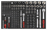 Bit socket set 1/4'', 3/8'' & 1/2'', SFS 139-pcs