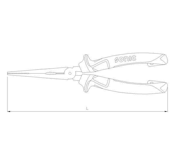 Flat Long Nose pliers 6'' (Germany)