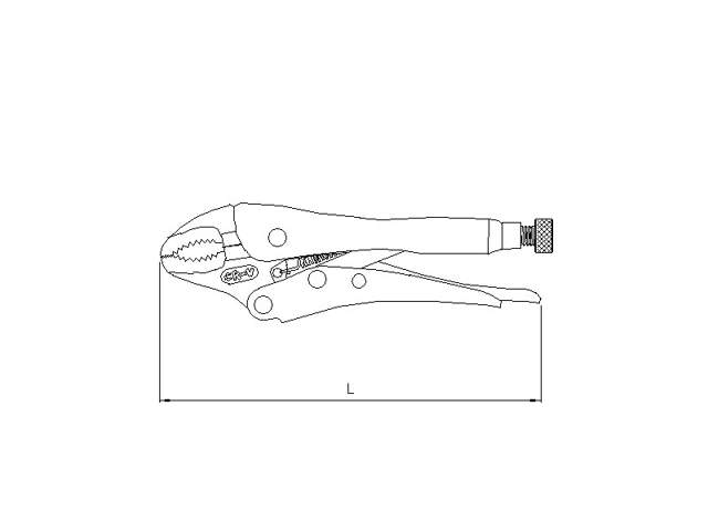 Curved Jaw locking pliers 250mmL